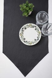 140X40 Deri Runner Siyah - 3