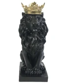 ASLAN KRAL BİBLO FİGÜRÜ SİYAH - 2