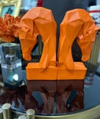 Dekoratif Kitap Tutucu Kübik At Figürlü 2 Li (Polyester) - 7