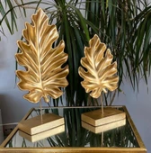 Dekoratif Kaideli Çınar Yaprak 2li - 1