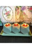 3 Lü Mumluk Tabak Üzerinde Seramik - 3