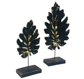 2 Lİ DEKORATİF KAİDELİ ÇINAR YAPRAK - 2
