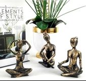 3 LÜ DEKORATİF YOGACI KIZ SİYAH thumbnail 1