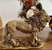 ASLAN FİGÜRÜ GOLD RENKLİ - 4