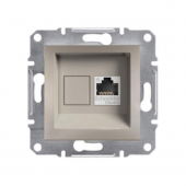 Schneider Asfora 1*RJ45 CAT.6 UTP Bronz EPH4700169 (ERÇEVESİZ) - 1