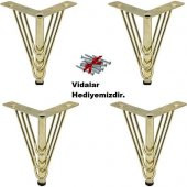 Mobilya Ayağı Telli 4 Adet 15 Cm Gold - 1