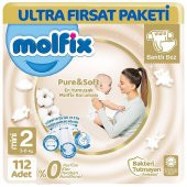 Molfix Pure Soft Ultra Avantaj Bebek Bezi 2 Beden 112 Adet - 1