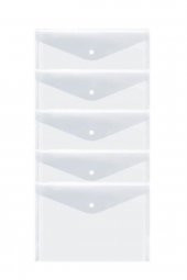 OGİTO A4 Şeffaf Çıtçıtlı Zarf Dosya 5 Adet - 1