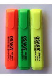 Osaka Fosforlu Kalem Seti 3lü Fosforlu Renkler - 1