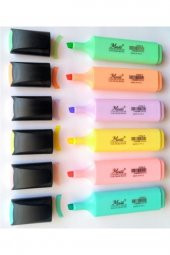 Masis Pastel Renk Fosforlu Işaretleme Kalemi 6 Lı Set Fosfor6 - 1