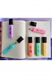 Masis Pastel Renk Fosforlu Işaretleme Kalemi 6 Lı Set Fosfor6 - 4