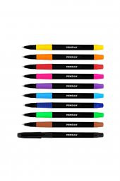 Pensan Sing Up 1 Mm Renkli Tükenmez Kalem Seti 10 Lu - 2