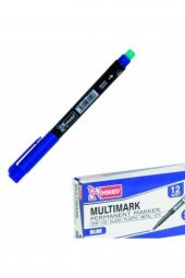 Mikro Mk-419 S Permanent Marker Silgili Cd Kalemi 12li Mavi - 1