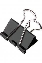 Linea Binder Clips 41 Mm Mandal Klips Siyah Renk Metal 12 Li Kutu - 1