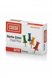 Cassa 8270 Harita Çivisi Renkli 5 Kutu 100 Adet - 1