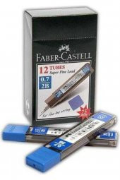 Faber Castell Min Süper Fine Lead 2b 75 Mm 0.7 Mm Versatil Kalem Ucu (1 Paket 12 Tüp) - 1