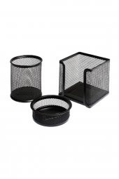Bigpoint Lotte Metal Perfore 3 lü Set Siyah Fx - 1