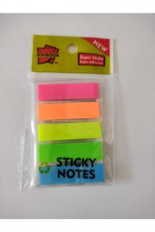 Linea Super Sticky Renkli Ayraç 5 Renk (5x15) 60 Adet - 1