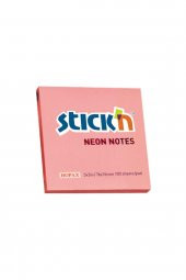Hopax Stıckn 76x76 Mm Neon Yapışkanlı Not Kağıdı Pembe - 1