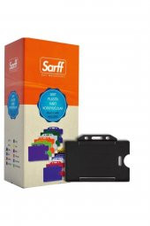 SARFF Yatay Kart Muhafaza Kabı Siyah 54mmx86mm 50 Adet - 1