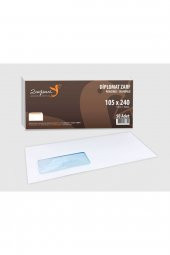 Zarfsan Diplomat Zarf Pencereli 10,5x24 110 Gram 1.hamur 50 Adet - 1