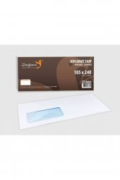 Zarfsan Diplomat Zarf Pencereli 10,5x24 110 Gram 1.hamur 25 Adet - 1