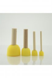 Cadence 4lü Sünger Tampon Fırça Seti (ponpon Fırça) - 1