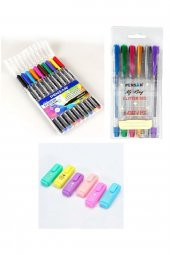 Pensan Simli Keçeli Fosforlu Kalem Seti - 1