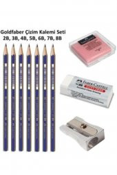 Faber Castell Çizim Seti 2b 3b 4b 5b 6b 7b 8b Dereceli Kalemler,silgi,kalemtraş,hamur Silgi - 1