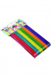 Art & Art Ahşap Dil Basma Çubuğu (abeslang) Renkli 50`li Paket (150x18 Mm) - 2