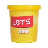 Lets Oyun Hamuru Tek Renk Sarı 115 GR L8440-1 - 1