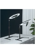 Masaüstü Ürün Çekim Standı Video ve Fotoğraf Çekimi Standı 10" Ring Light Tripod Selfie Işığı - 5
