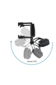 ASFAL 360 Derece Dönen Araç İçi Telefon Tutucu Dikiz Aynası Telefon Tutucu Car Holder - 2
