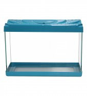 Girist Pet Renkli Led Işıklı Büyük Akvaryum 35 cm Mavi - 1