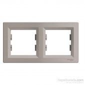 Schneider Asfora 2li Yatay Çerçeve Bronz EPH5800269 - 1