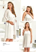 Cossy By Aqua 22500 Fistolu Hamile Lohusa Gecelik Sabahlık Takım - 4
