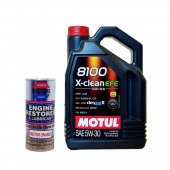 Motul 8100 Xclean efe 5W-30 4lt.+ Restore Motor Onarıcı 400 ml - 1