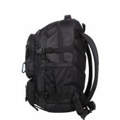 Bagacar IZDAG Siyah Siyah Seyahat Sırt Çantası 60 LT 17" Laptop Bölmeli - 5