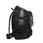 Bagacar IZDAG Siyah Gri Seyahat Sırt Çantası 60 LT 17" Laptop Bölmeli - 6