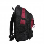 Bagacar IZDAG Siyah Bordo Seyahat Sırt Çantası 60 LT 17" Laptop Bölmeli - 5