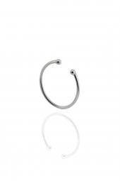 925 Ayar Gümüş Halka Burma Hızma Burun Piercing Nose Ring - 1