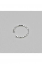 925 Ayar Gümüş Halka Burma Hızma Burun Piercing Nose Ring - 2