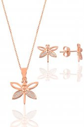 Gümüş rose yusufçuk modeli ikili set - 1