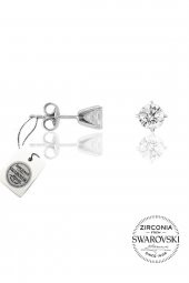 Gümüş Swarovski tek taş modeli üçlü set SGTL20507 thumbnail 2