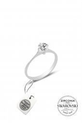 Gümüş Swarovski tek taş modeli üçlü set SGTL20507 thumbnail 4