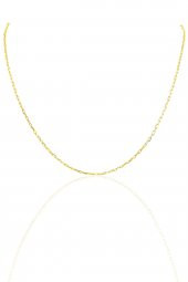 Gümüş altın rengi  60 cm figaro zincir SGTL10103GOLD - 1