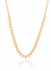 Gümüş rose gurmet zincirli piramit kolye thumbnail 1