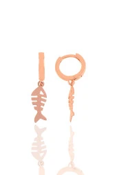 Gümüş  balık kılçığı küpe thumbnail 1