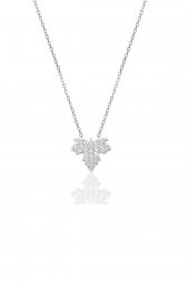 Gümüş çınar yaprağı kolye thumbnail 2