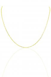 Gümüş altın rengi 45 cm figaro zincir SGTL10102GOLD - 1
